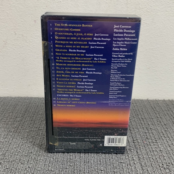 The 3 Tenors in Concert 1994 (VHS, 1994) Clam Shell Case New Sealed - Picture 4 of 12